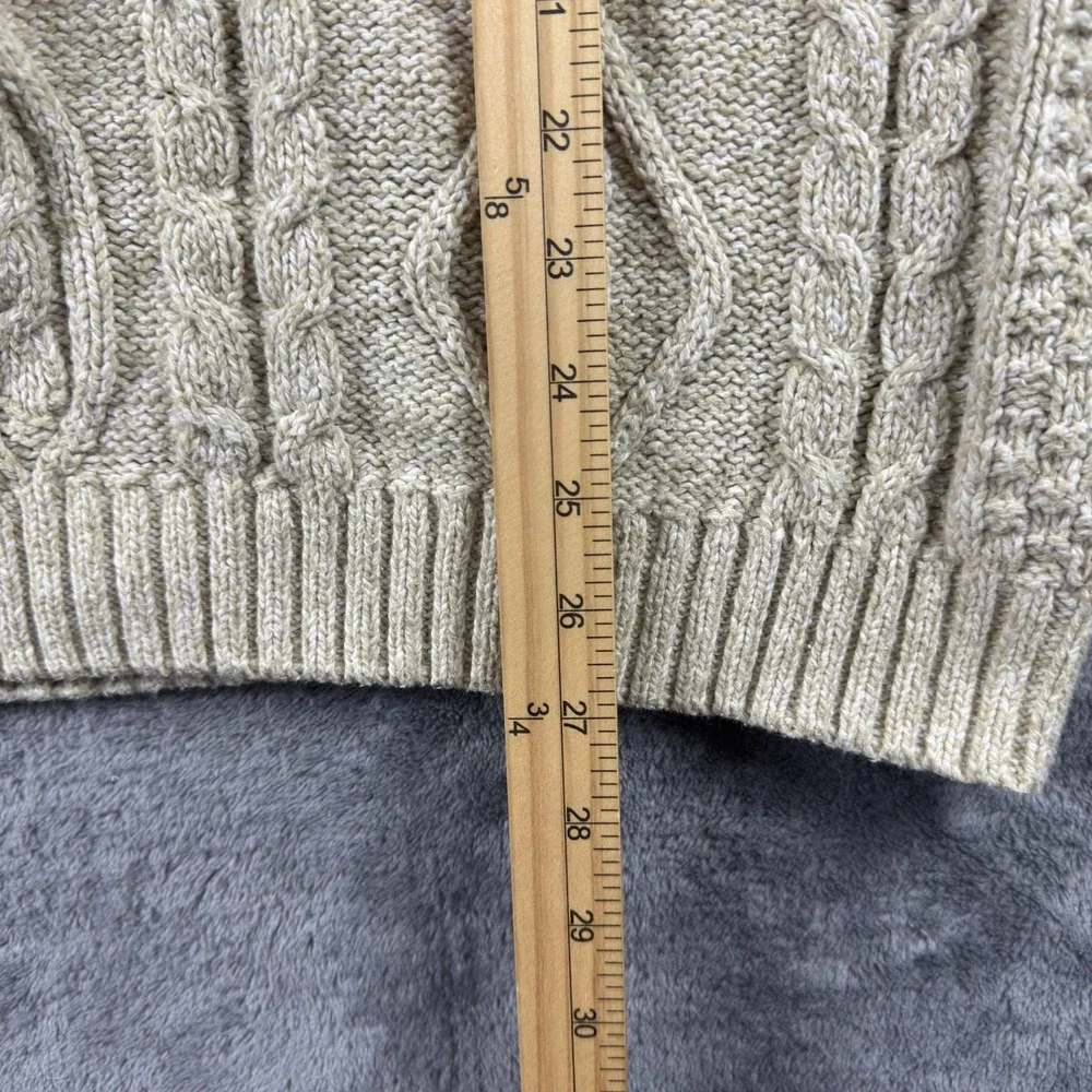 Susquehanna Trail‎ Outfitters Cable Knit Sweater Mens Size 2XL Beige Fisherman